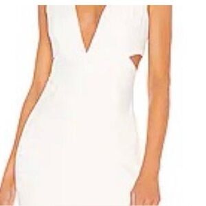 NBD Revolve white cut out dress